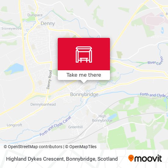 Highland Dykes Crescent, Bonnybridge map