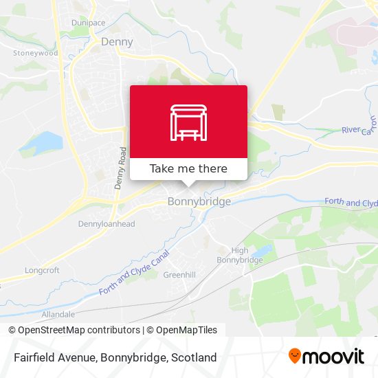 Fairfield Avenue, Bonnybridge map