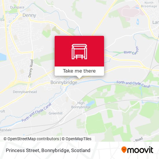 Princess Street, Bonnybridge map