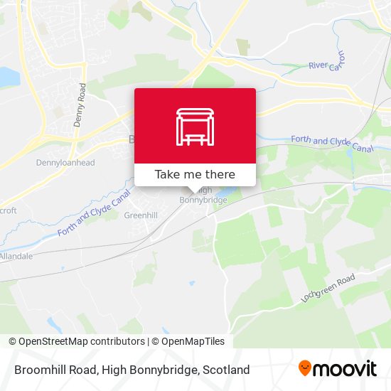 Broomhill Road, High Bonnybridge map