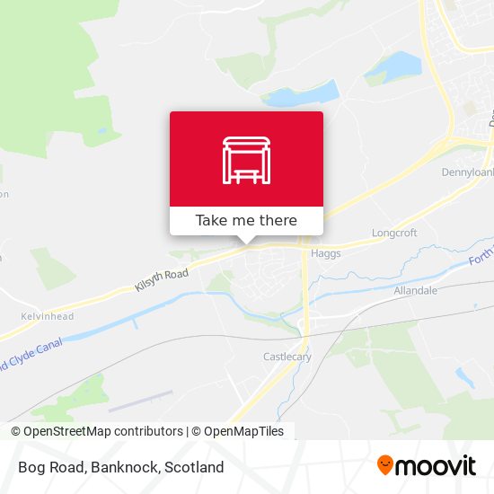 Bog Road, Banknock map