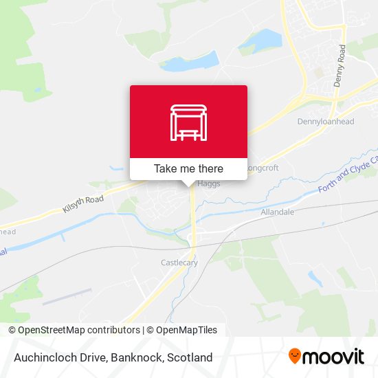 Auchincloch Drive, Banknock map