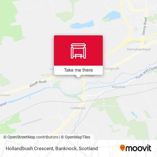Hollandbush Crescent, Banknock map
