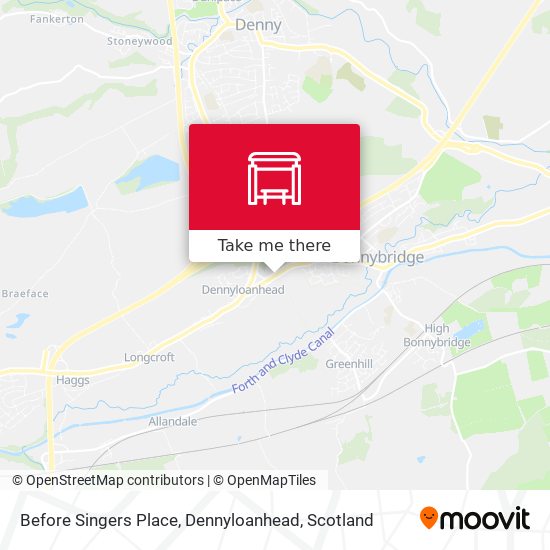 Before Singers Place, Dennyloanhead map