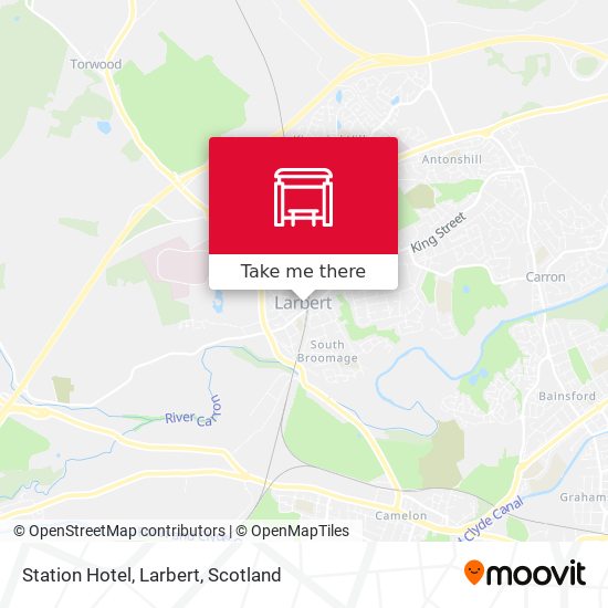 Station Hotel, Larbert map