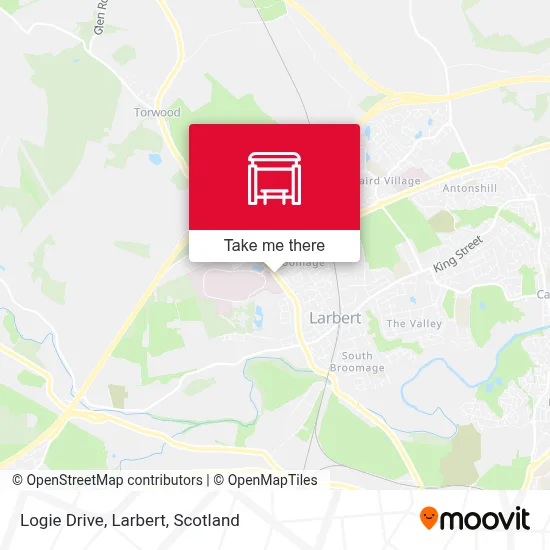 Logie Drive, Larbert map