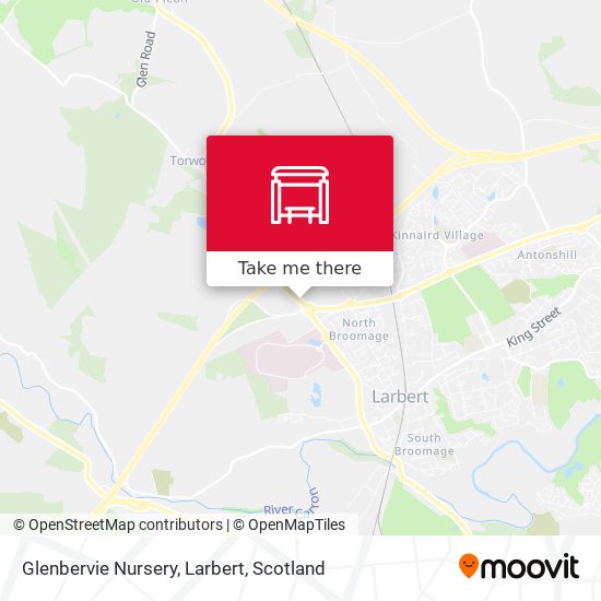 Glenbervie Nursery, Larbert map