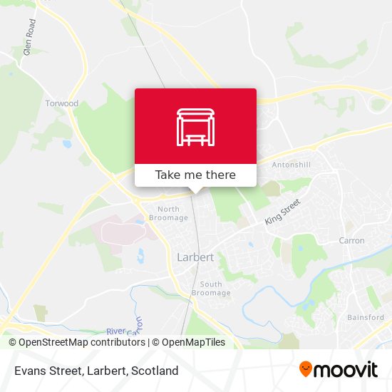 Evans Street, Larbert map