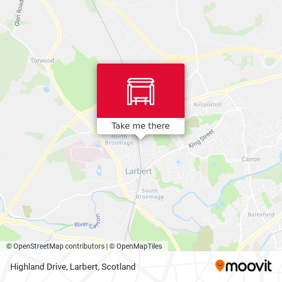 Highland Drive, Larbert map