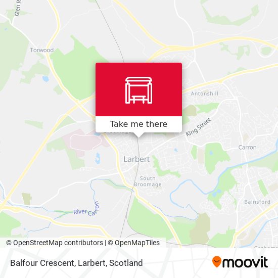 Balfour Crescent, Larbert map