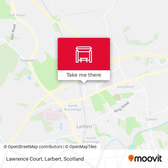 Lawrence Court, Larbert map