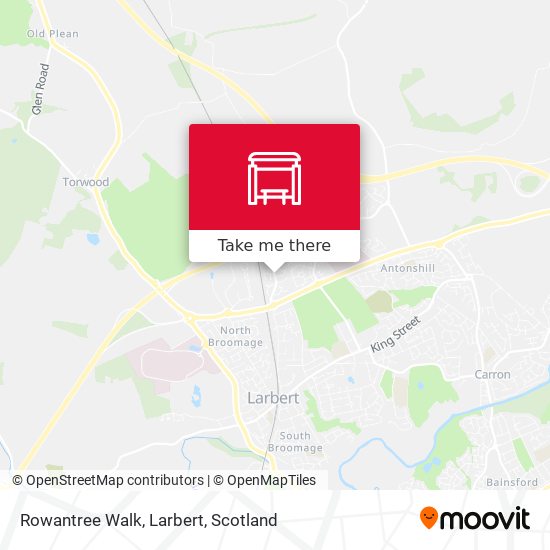 Rowantree Walk, Larbert map