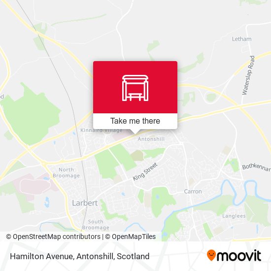Hamilton Avenue, Antonshill map