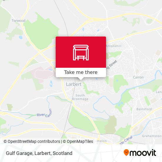 Gulf Garage, Larbert map