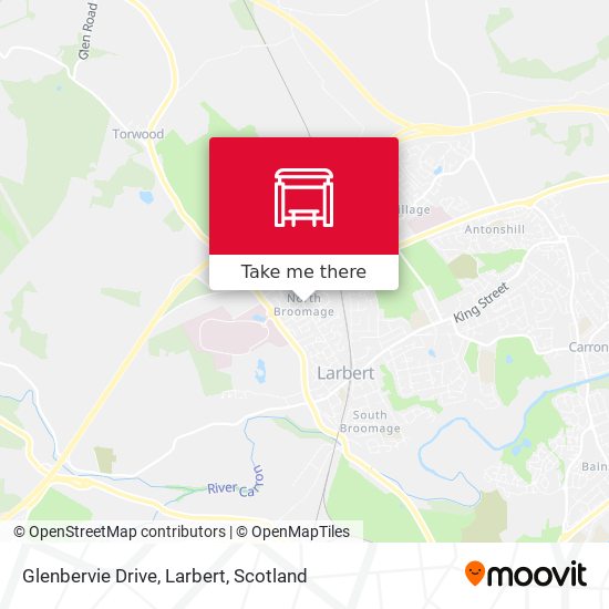 Glenbervie Drive, Larbert map