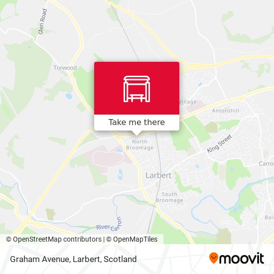 Graham Avenue, Larbert map
