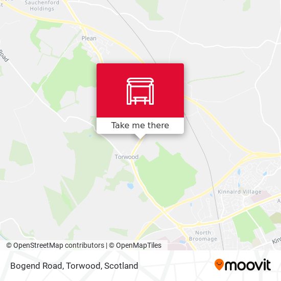 Bogend Road, Torwood map