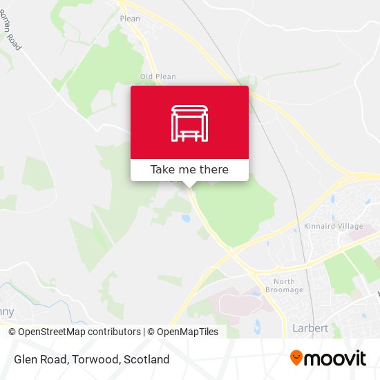 Glen Road, Torwood map