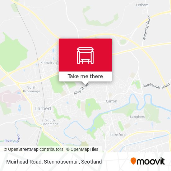Muirhead Road, Stenhousemuir map