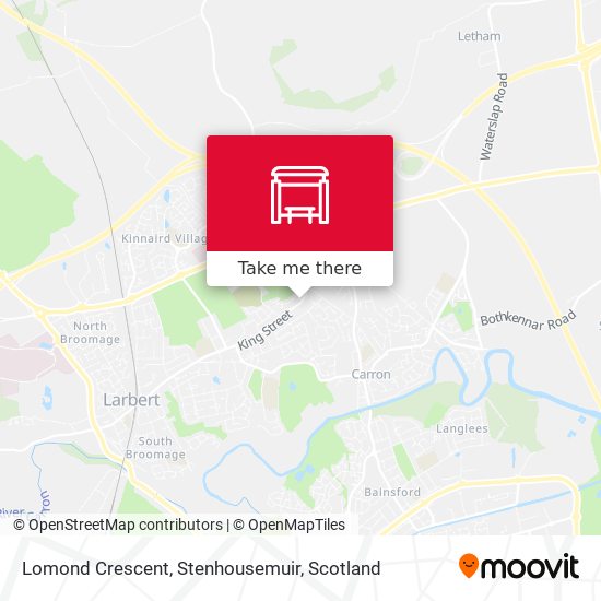 Lomond Crescent, Stenhousemuir map