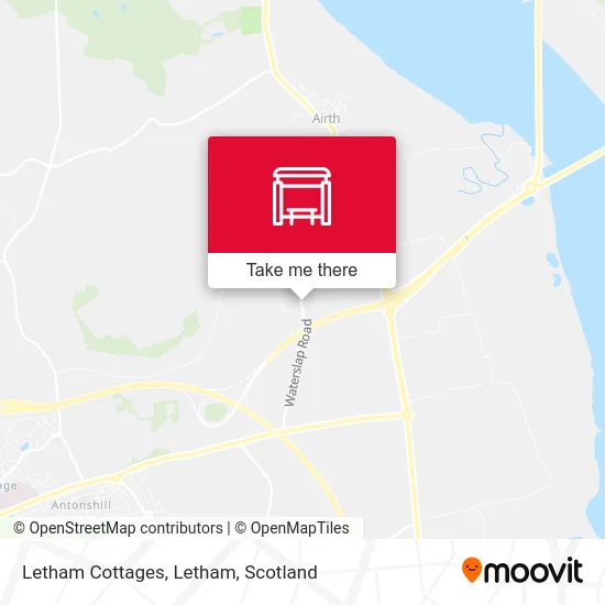 Letham Cottages, Letham map