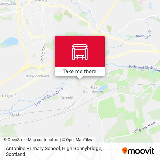 Antonine Primary School, High Bonnybridge map