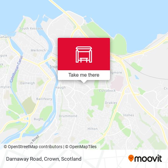 Darnaway Road, Crown map