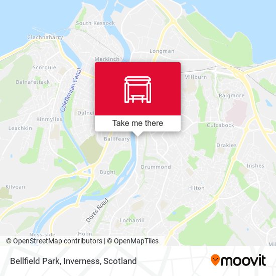 Bellfield Park, Inverness map