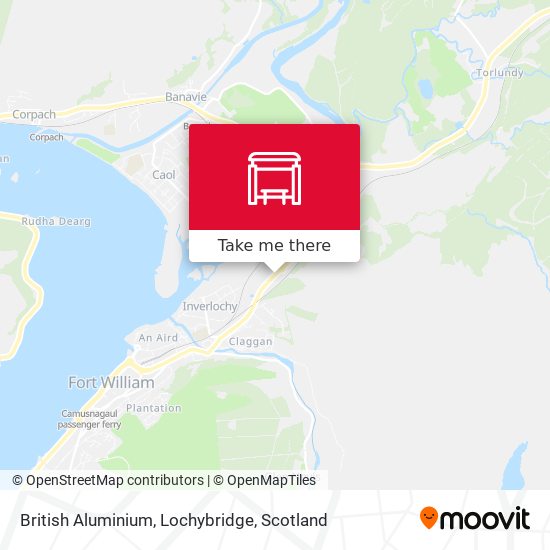 British Aluminium, Lochybridge map