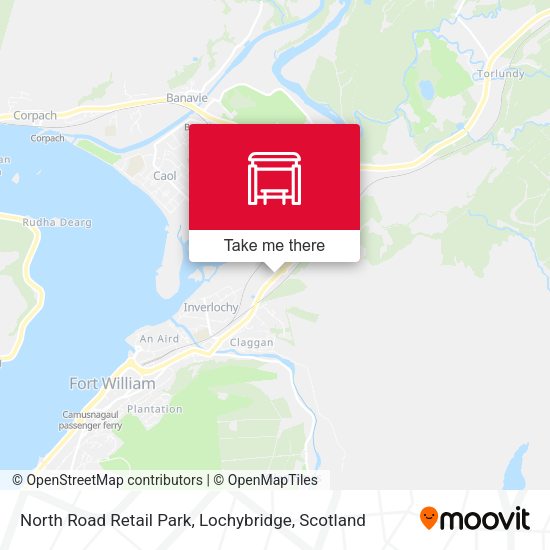North Road Retail Park, Lochybridge map