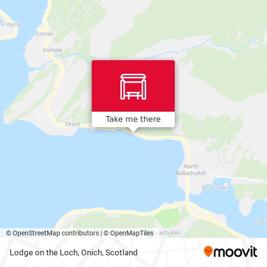 Lodge on the Loch, Onich map