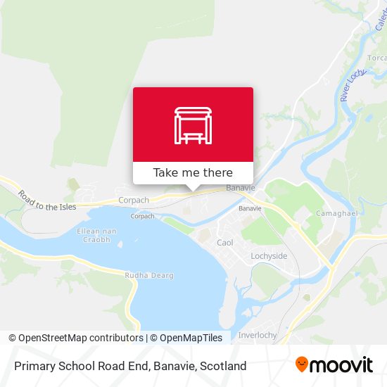 Primary School Road End, Banavie map