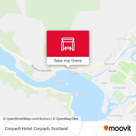 Corpach Hotel, Corpach map
