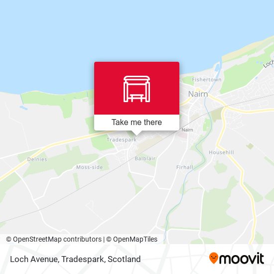 Loch Avenue, Tradespark map