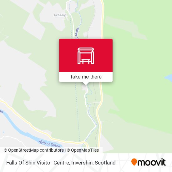 Falls Of Shin Visitor Centre, Invershin map