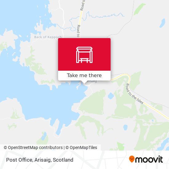 Post Office, Arisaig map