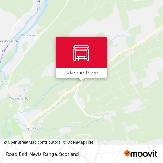 Road End, Nevis Range map