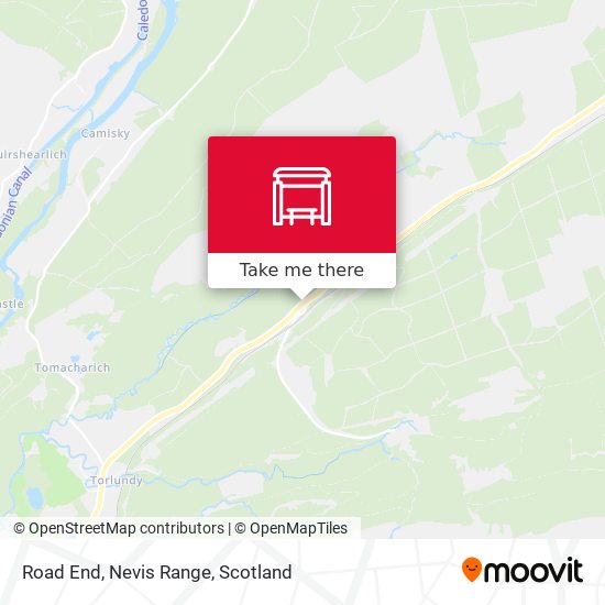 Road End, Nevis Range map