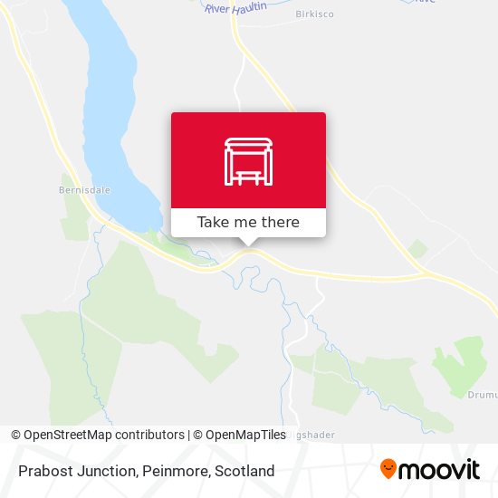 Prabost Junction, Peinmore map
