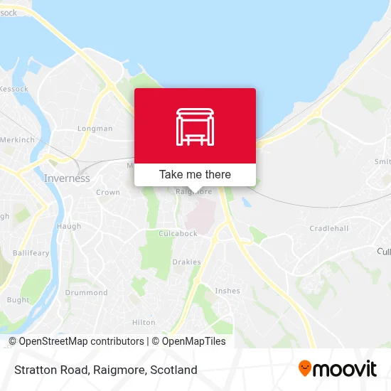 Stratton Road, Raigmore map