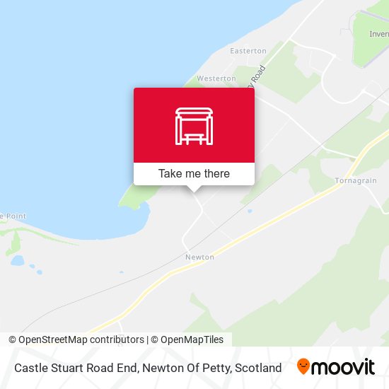 Castle Stuart Road End, Newton Of Petty map