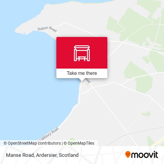Manse Road, Ardersier map