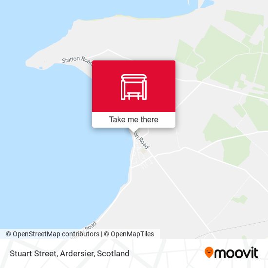 Stuart Street, Ardersier map