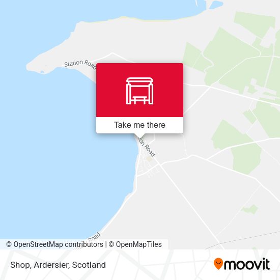 Shop, Ardersier map