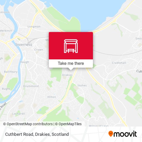 Cuthbert Road, Drakies map