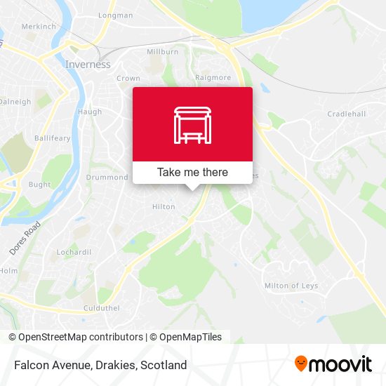 Falcon Avenue, Drakies map