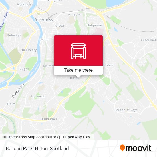 Balloan Park, Hilton map