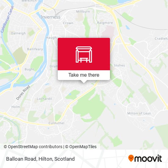 Balloan Road, Hilton map