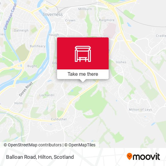 Balloan Road, Hilton map