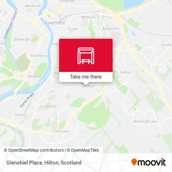 Glenshiel Place, Hilton map